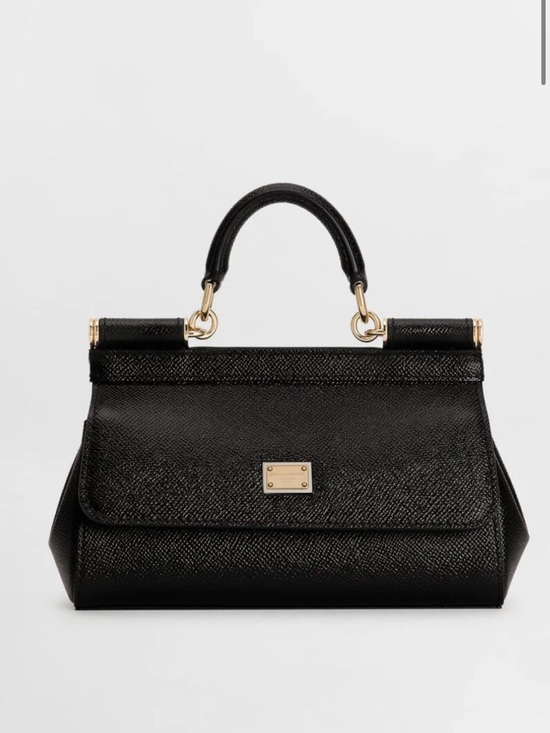 Dolce & Gabbana Handbags - NWT - Dolce & Gabbana Black Sicily Mini Dauphine Leather Handbag